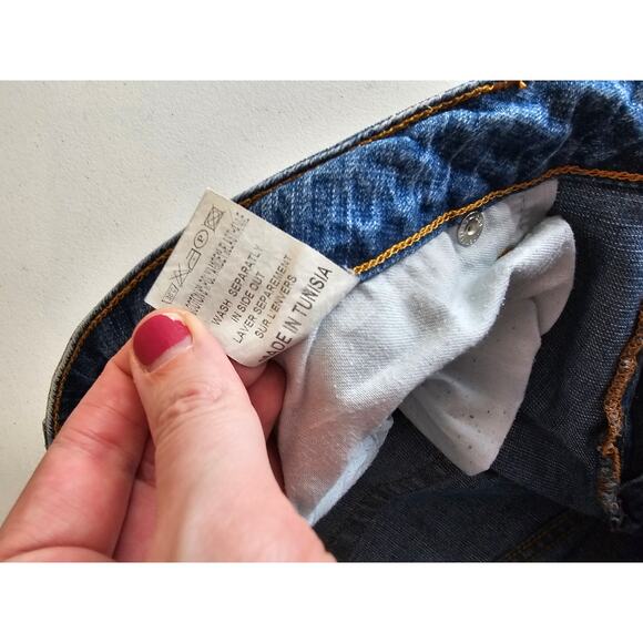 Jeans Votre Nom Womens Button Closer Blue Mid Rise Balt Loop Casual Jean Size 16 - Picture 6 of 6